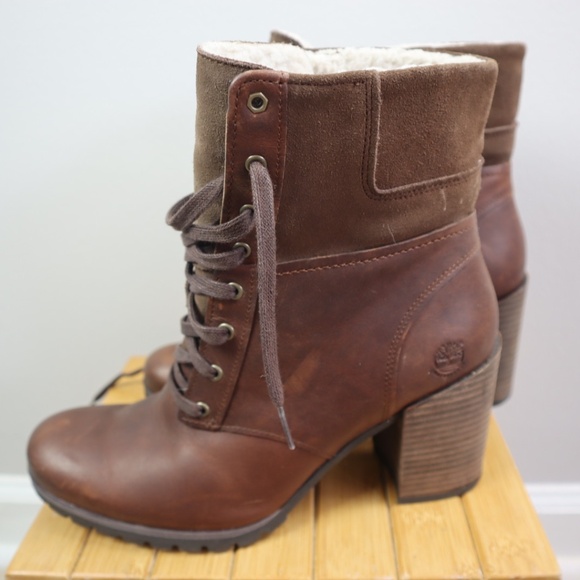 Timberland Women’s Brown Leather Earthkeepers Lace-Up Boots – Size 8.5 - Picture 4 of 6